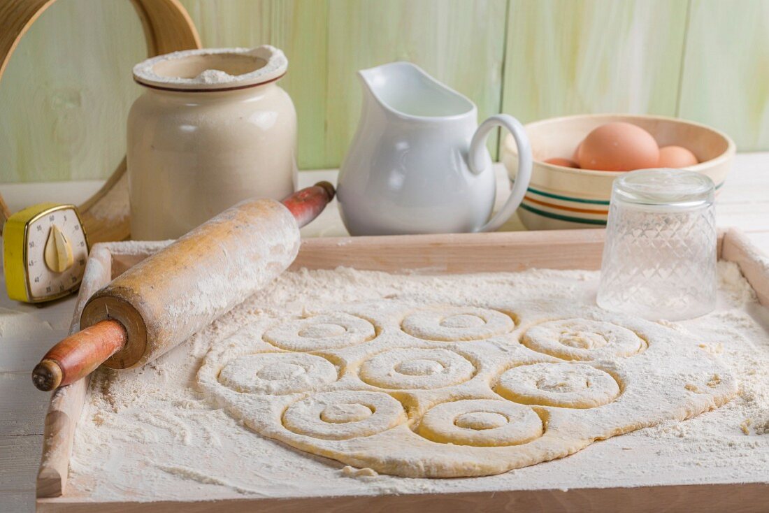 Homemade dough for doughnuts