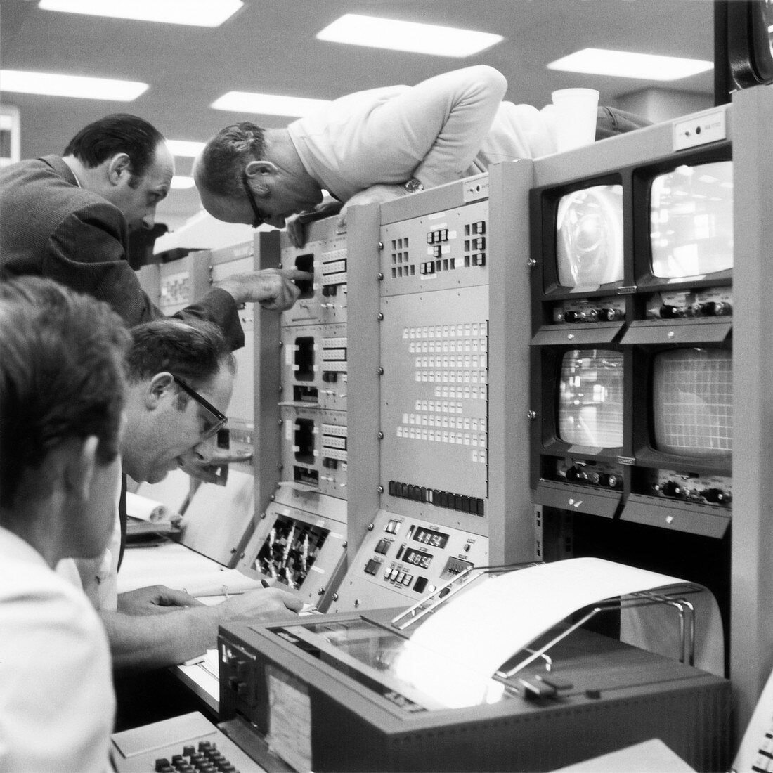 CERN control room,1970