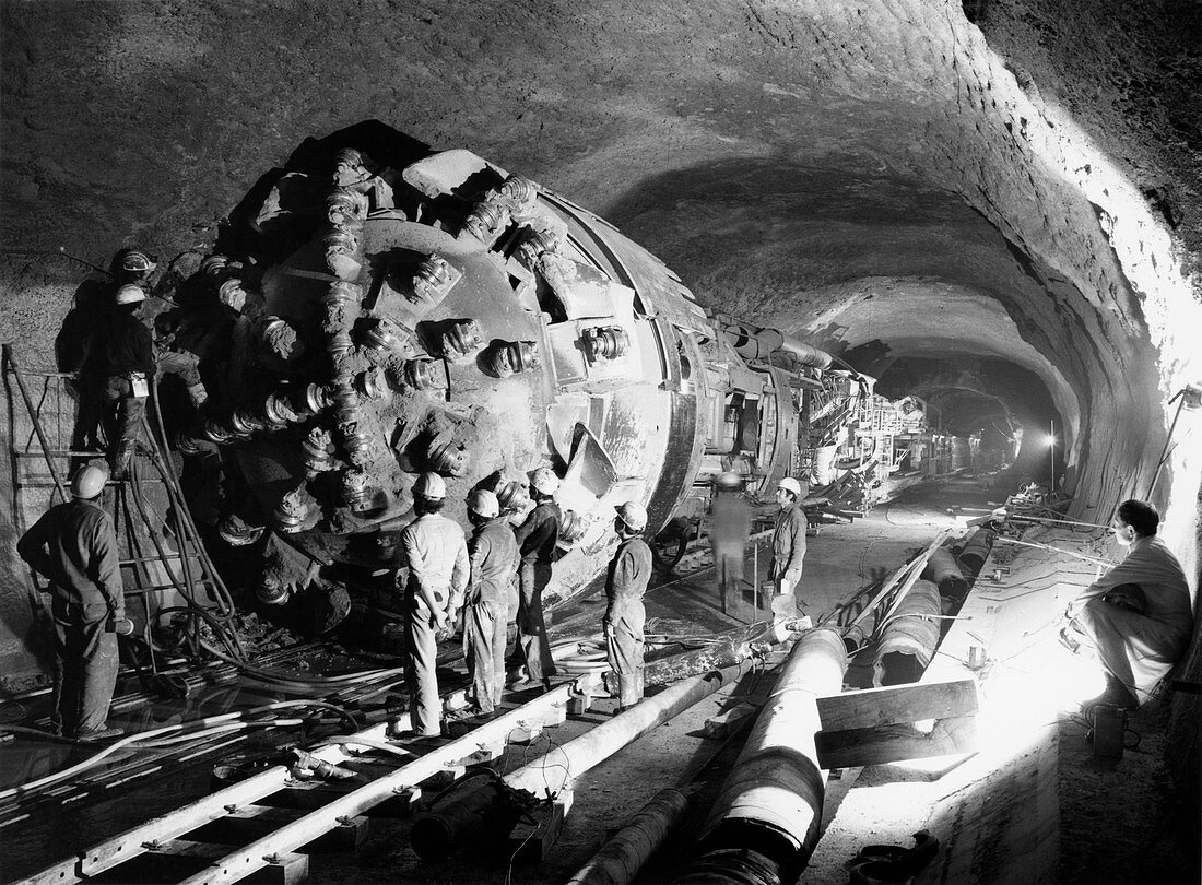 Tunneling machine at CERN