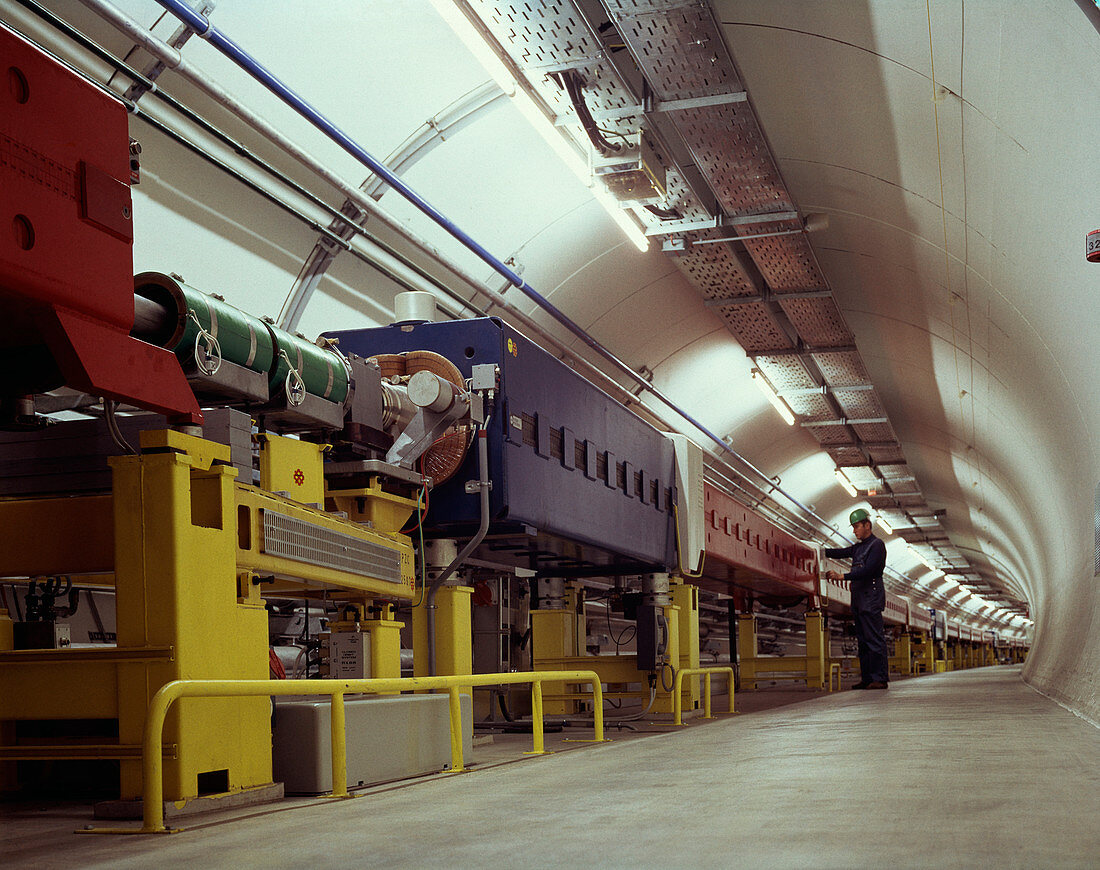 Tunnel of SPS particle accelerator