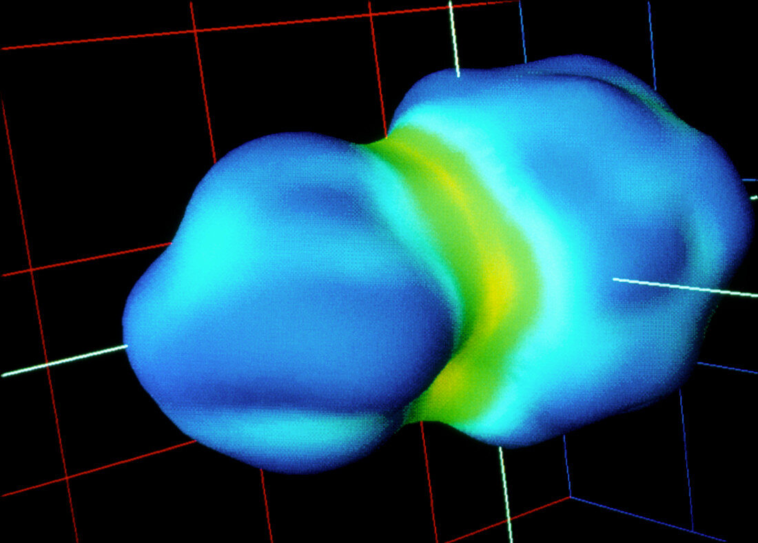 Atomic nuclei colliding to form gold