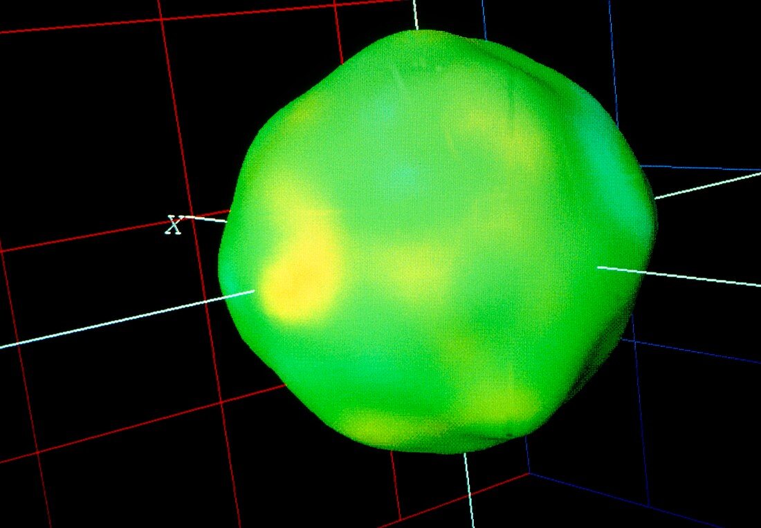 Atomic nuclei fusing to form gold