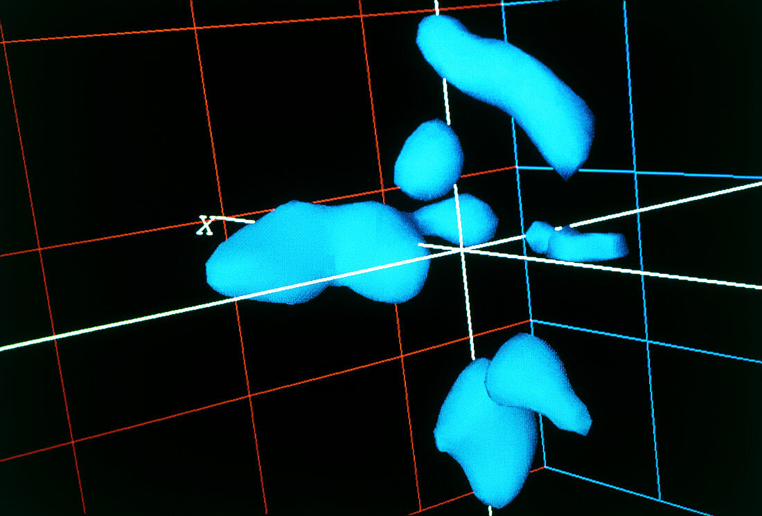 Atomic nuclei fusing to form gold