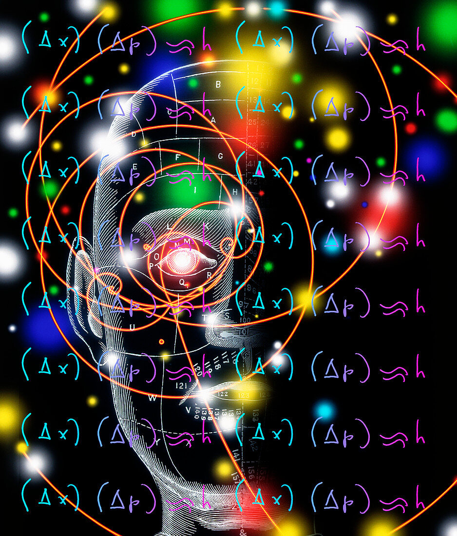 Particle tracks,equations and head