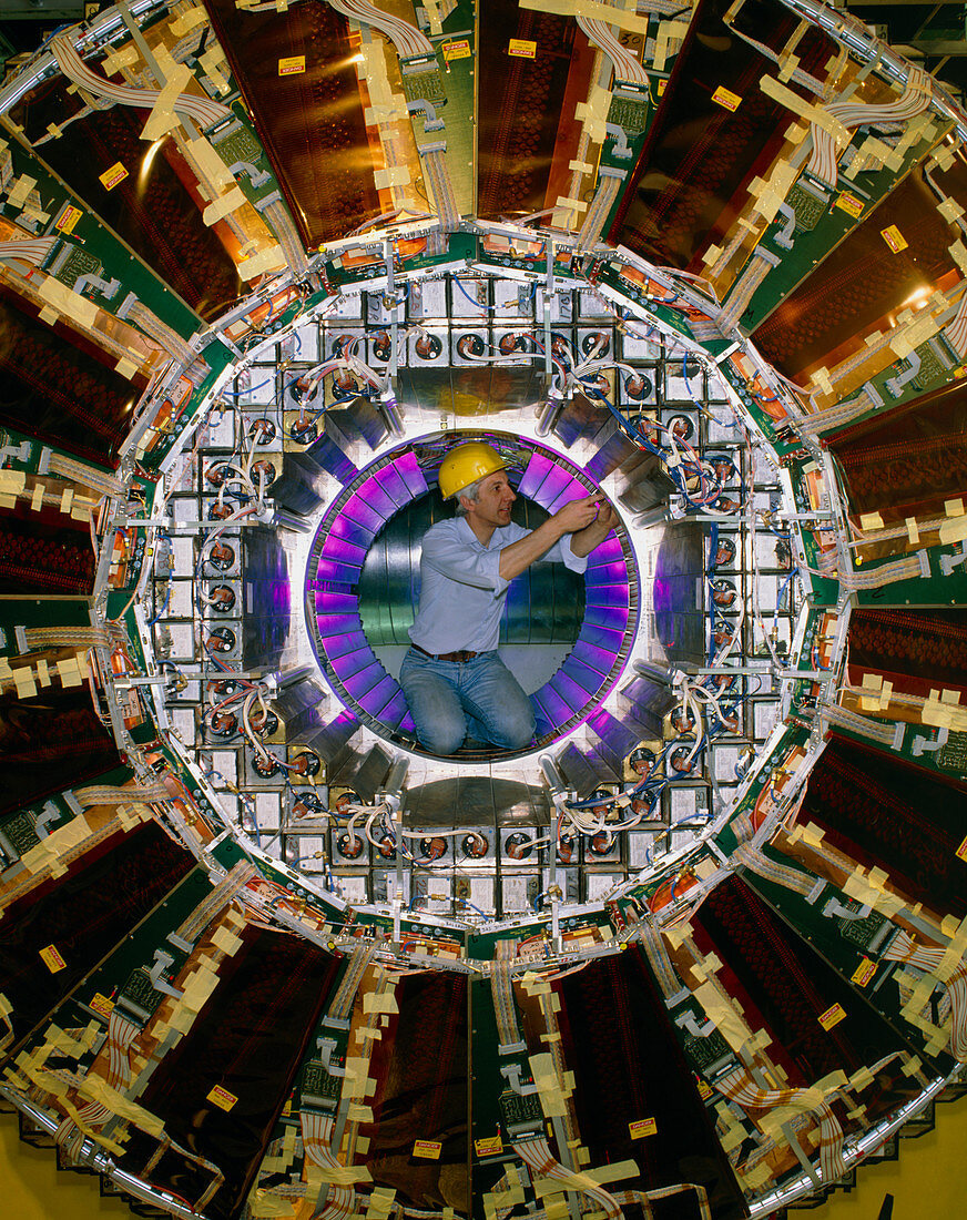 Technician in OPAL detector,CERN