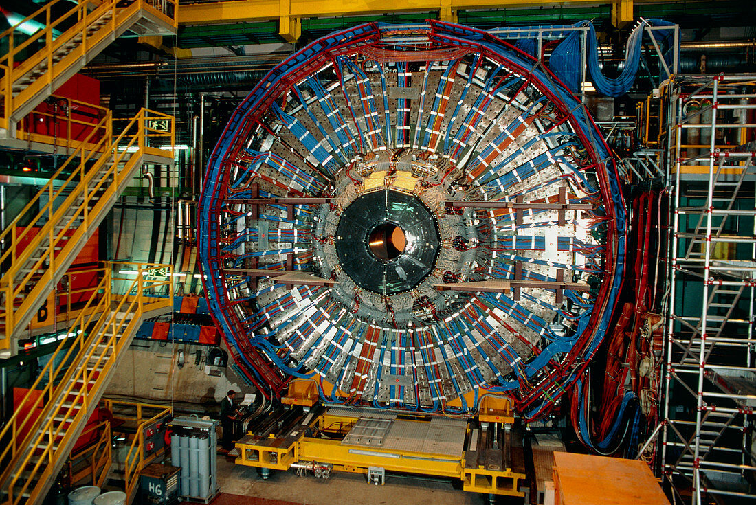 View of end-cap of DELPHI detector,CERN
