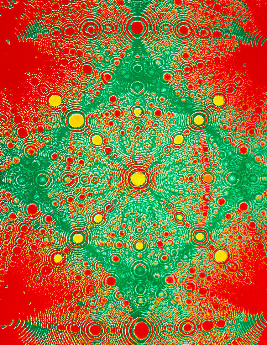 Field-ion micrograph of platinum crystal