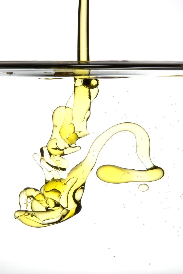 Oil and water,high-speed image