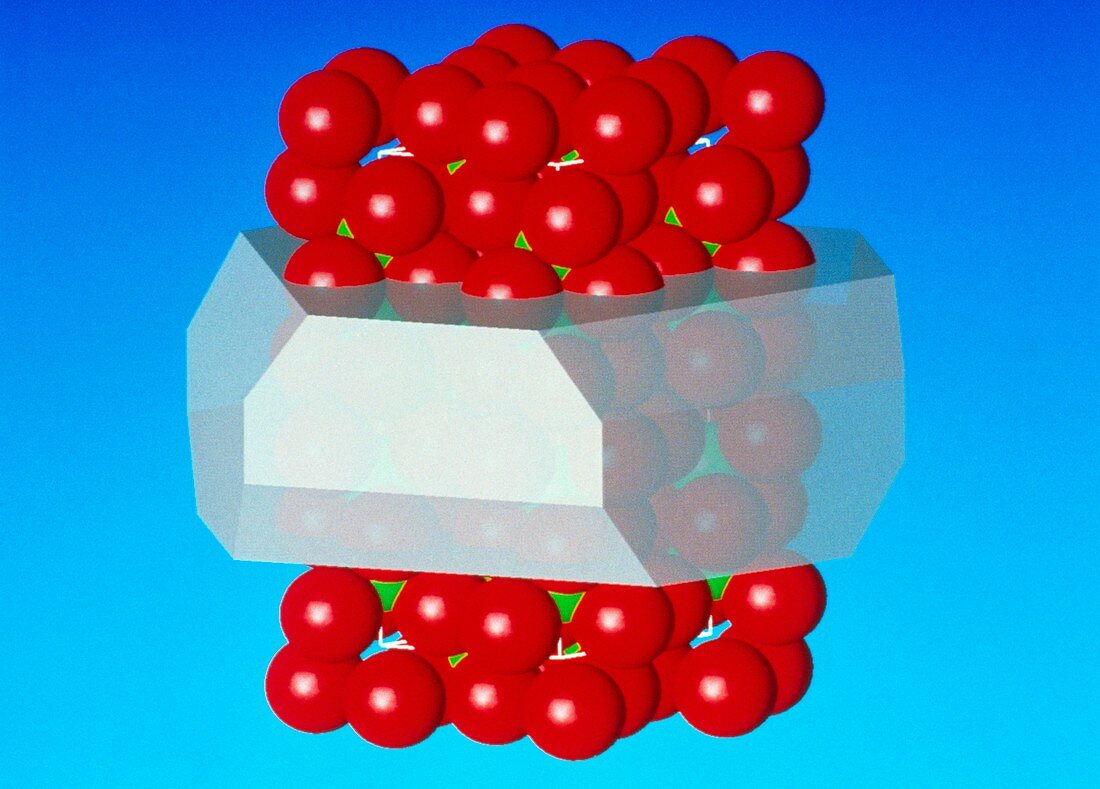 Molecular graphic of chromium oxide