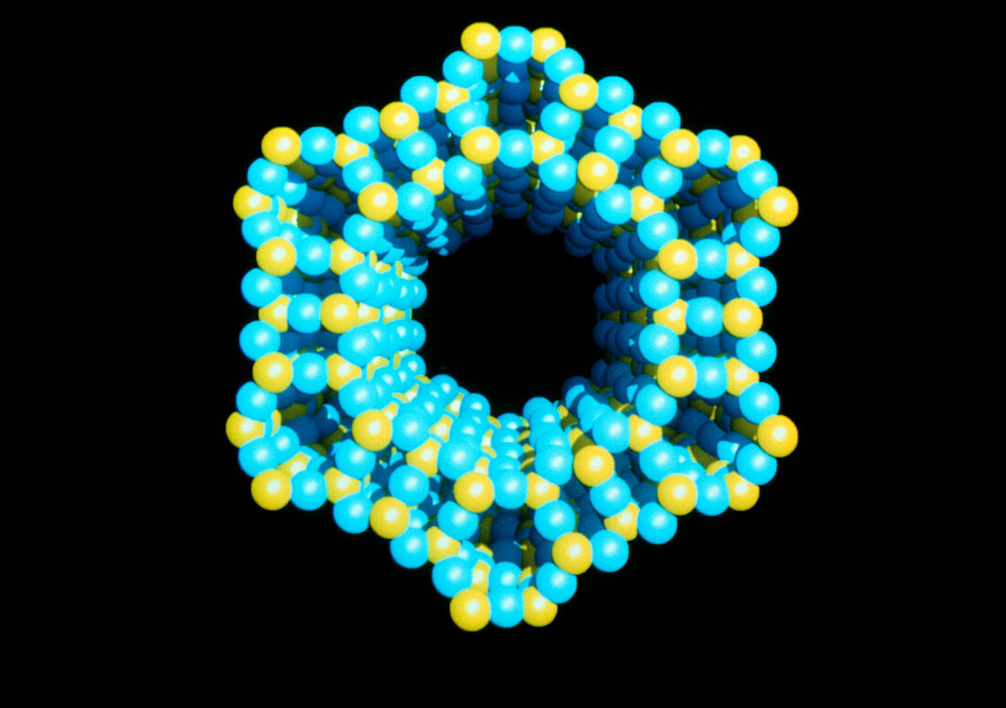 Molecular graphics of zeolite VPI5