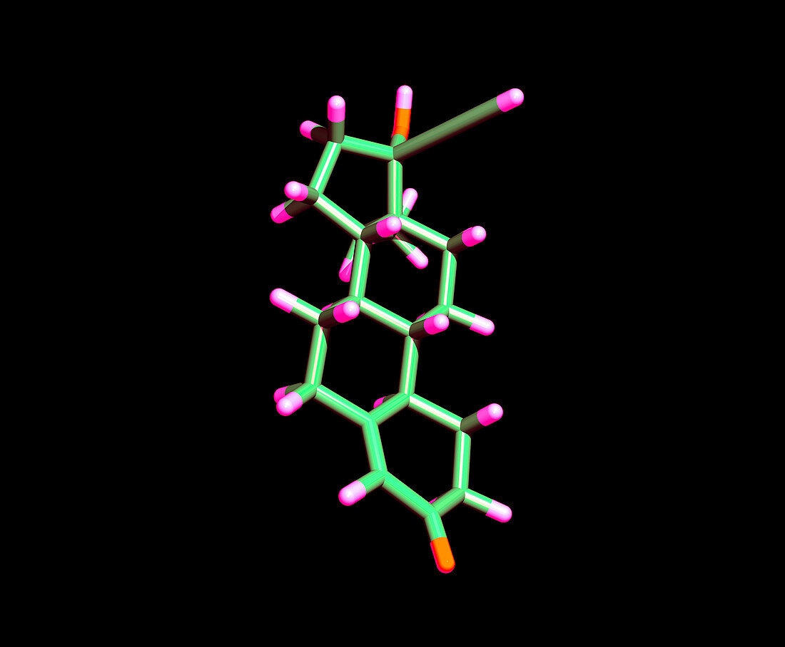 Norgestrel hormone molecule