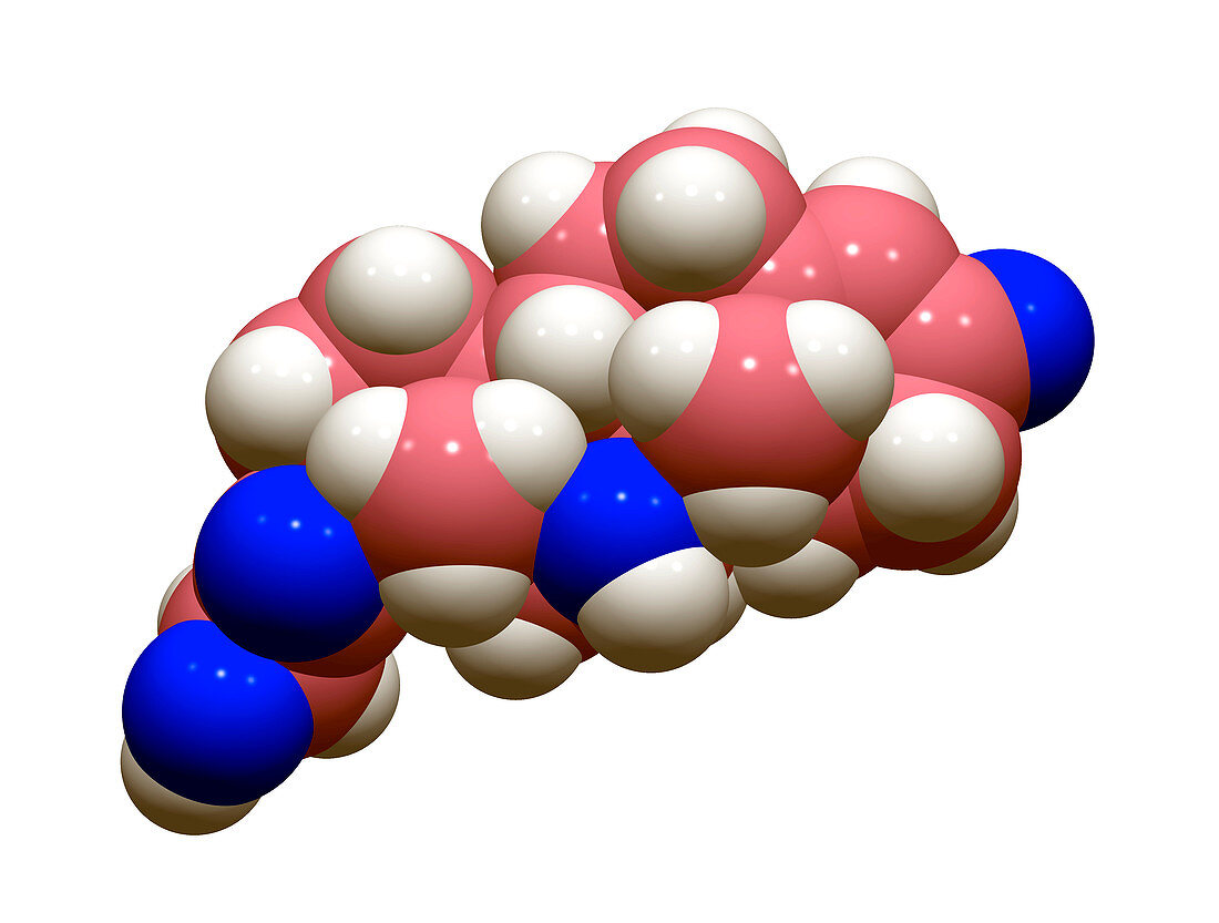 Corticosterone hormone molecule
