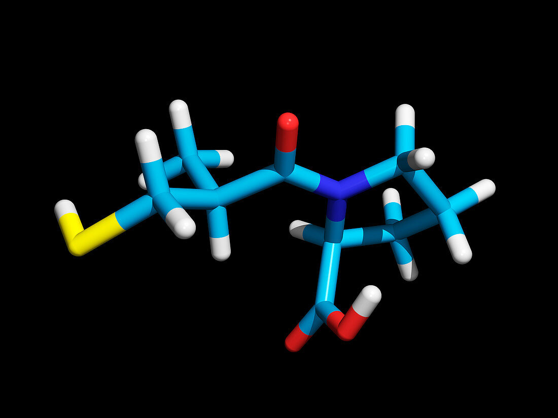 Captopril drug molecule