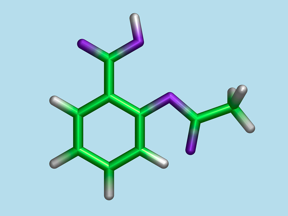 Aspirin molecule