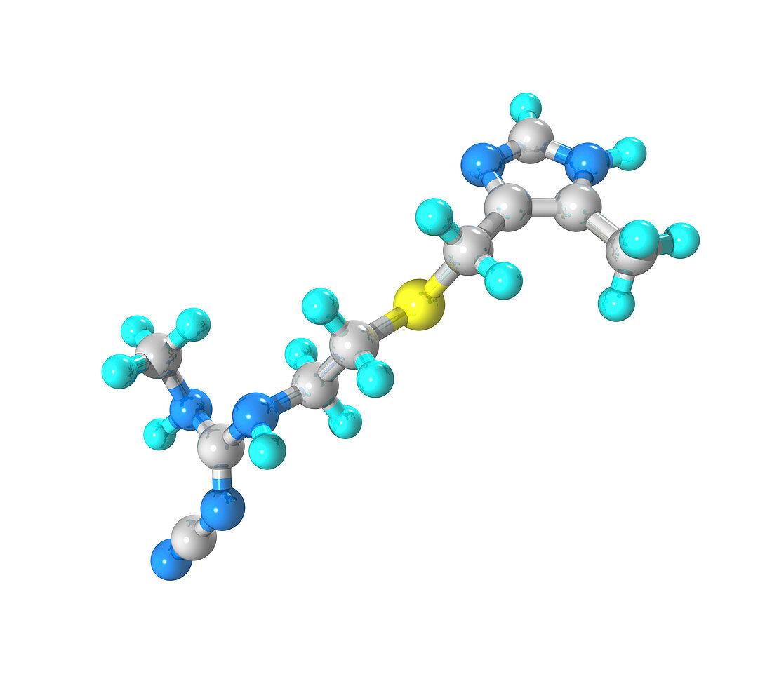 Cimetidine drug molecule
