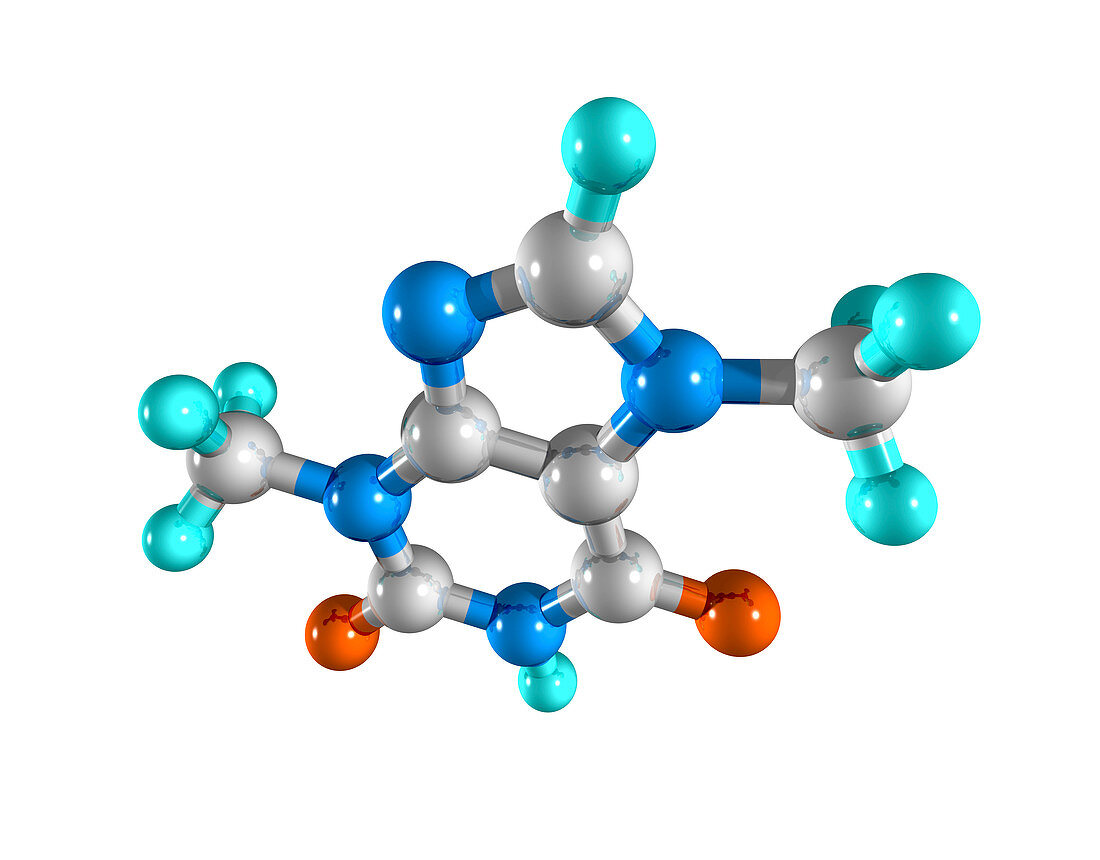 Theobromine drug molecule
