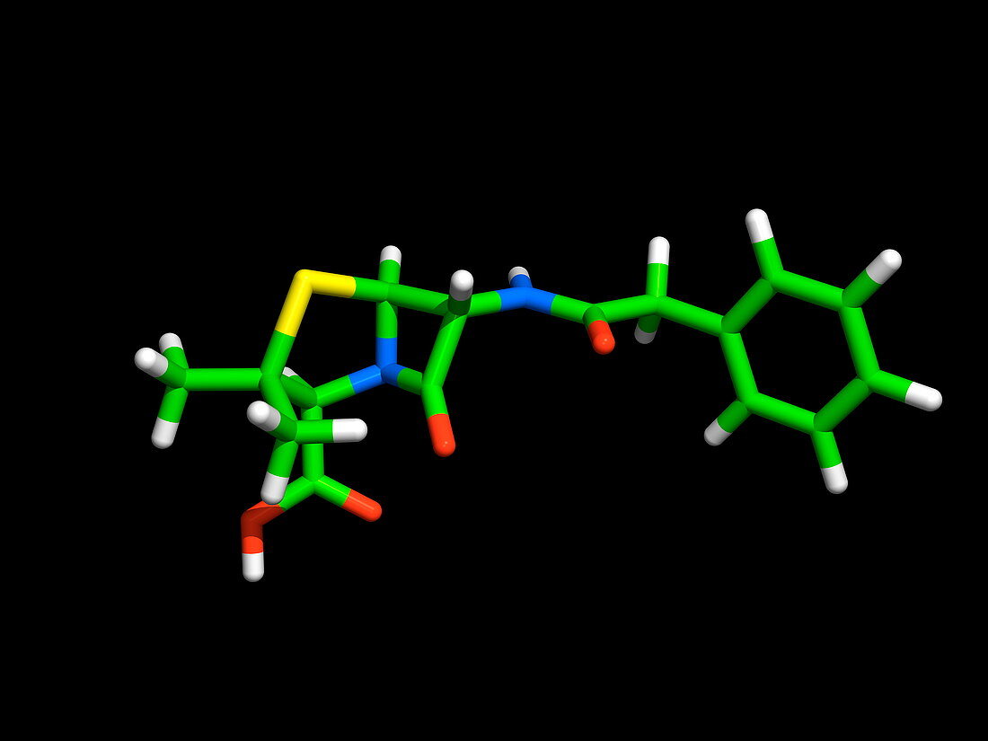 Penicillin G molecule