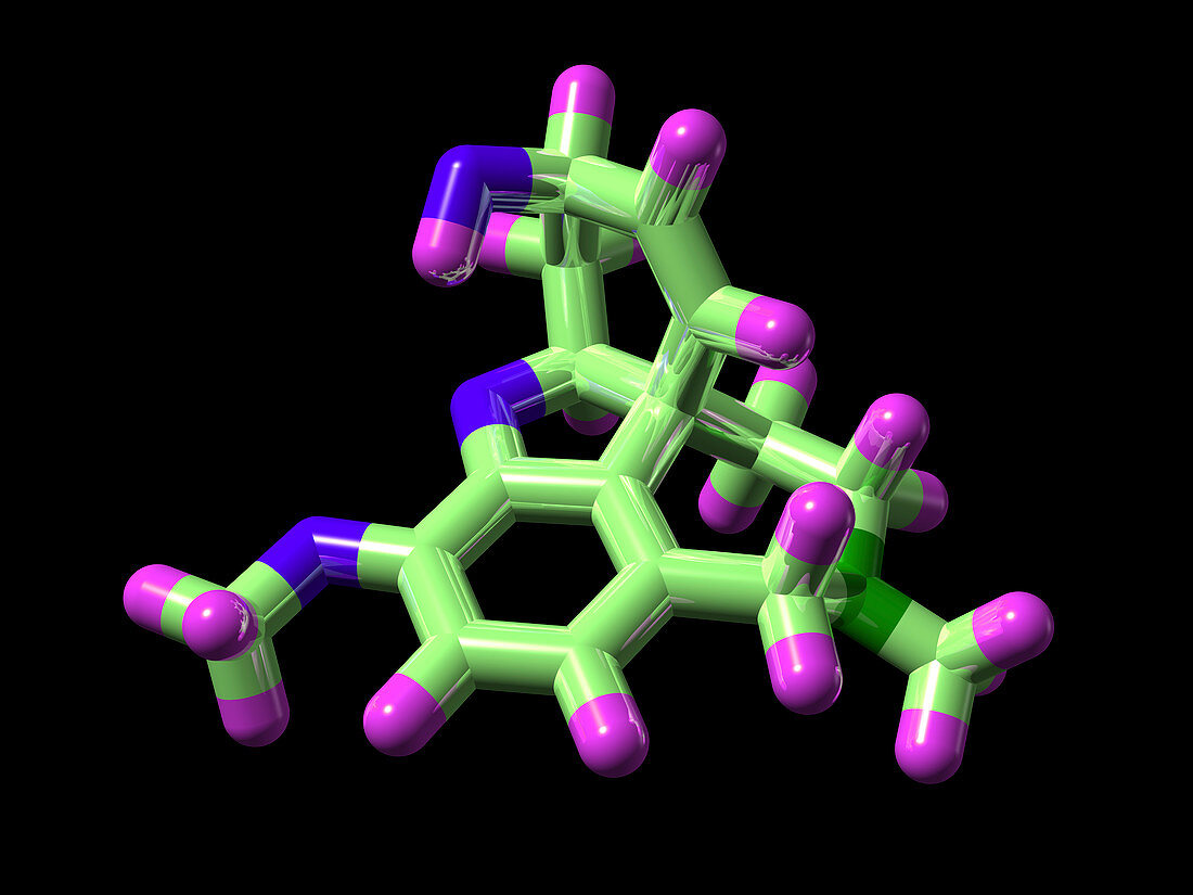Galantamine Alzheimer's drug molecule