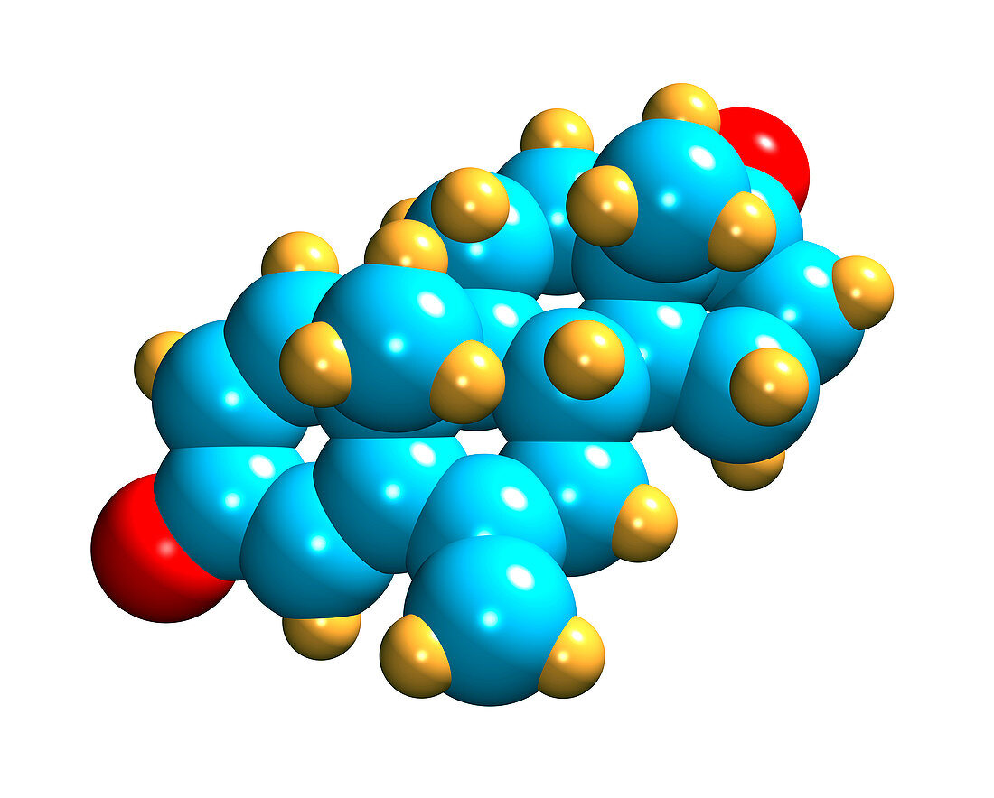 Exemestane breast cancer drug molecule