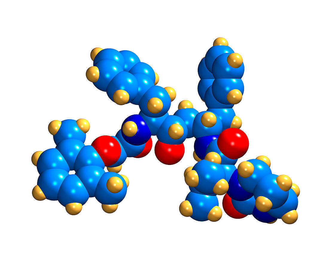 Lopinavir HIV drug molecule