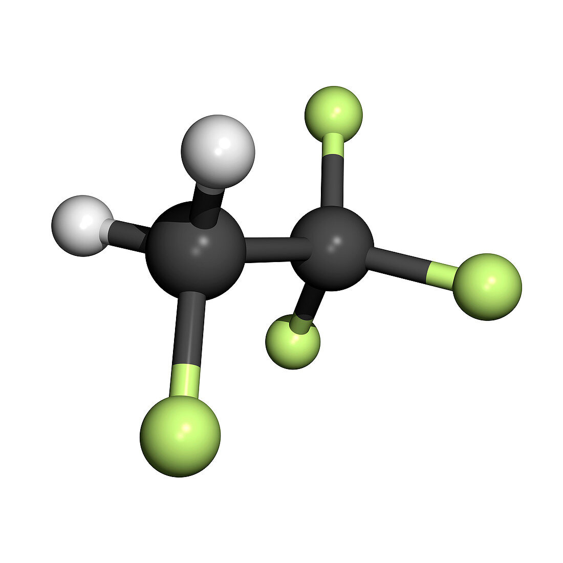 Tetrafluoroethane molecule