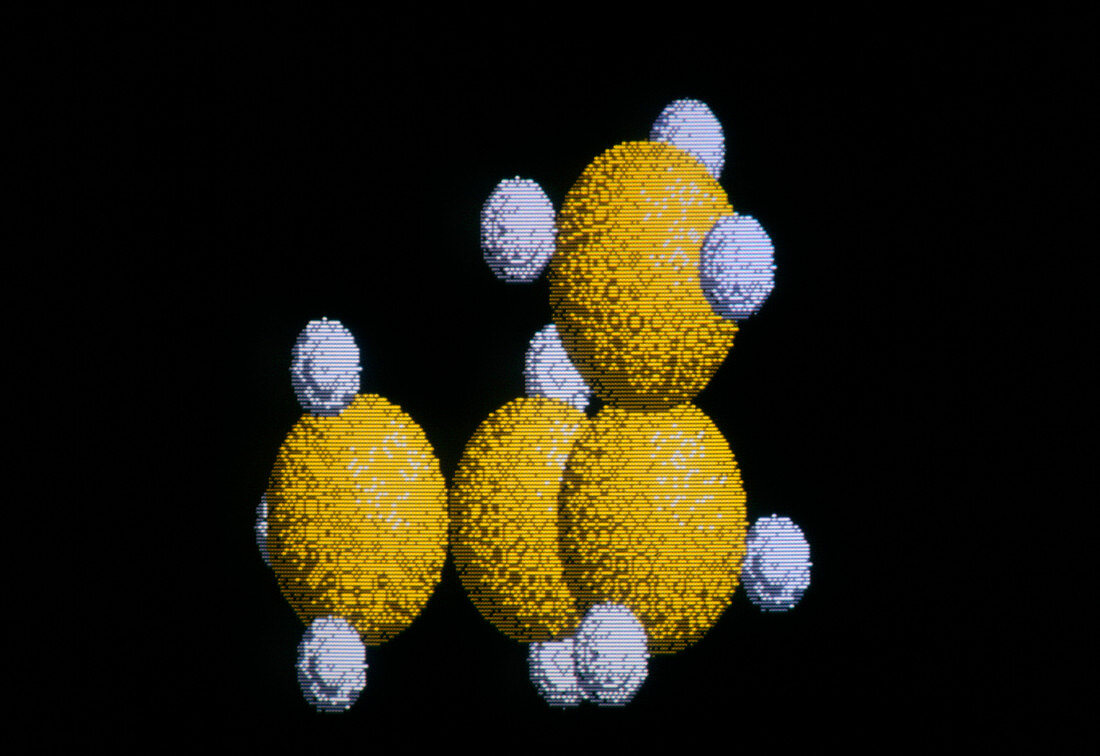 Butane molecule (gauche form)
