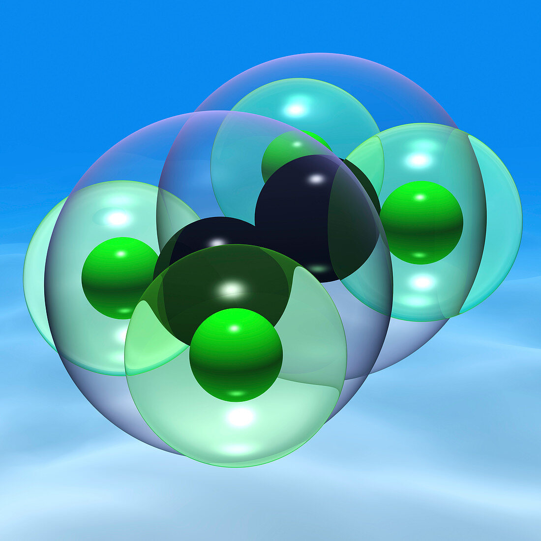 Ethylene,molecular model