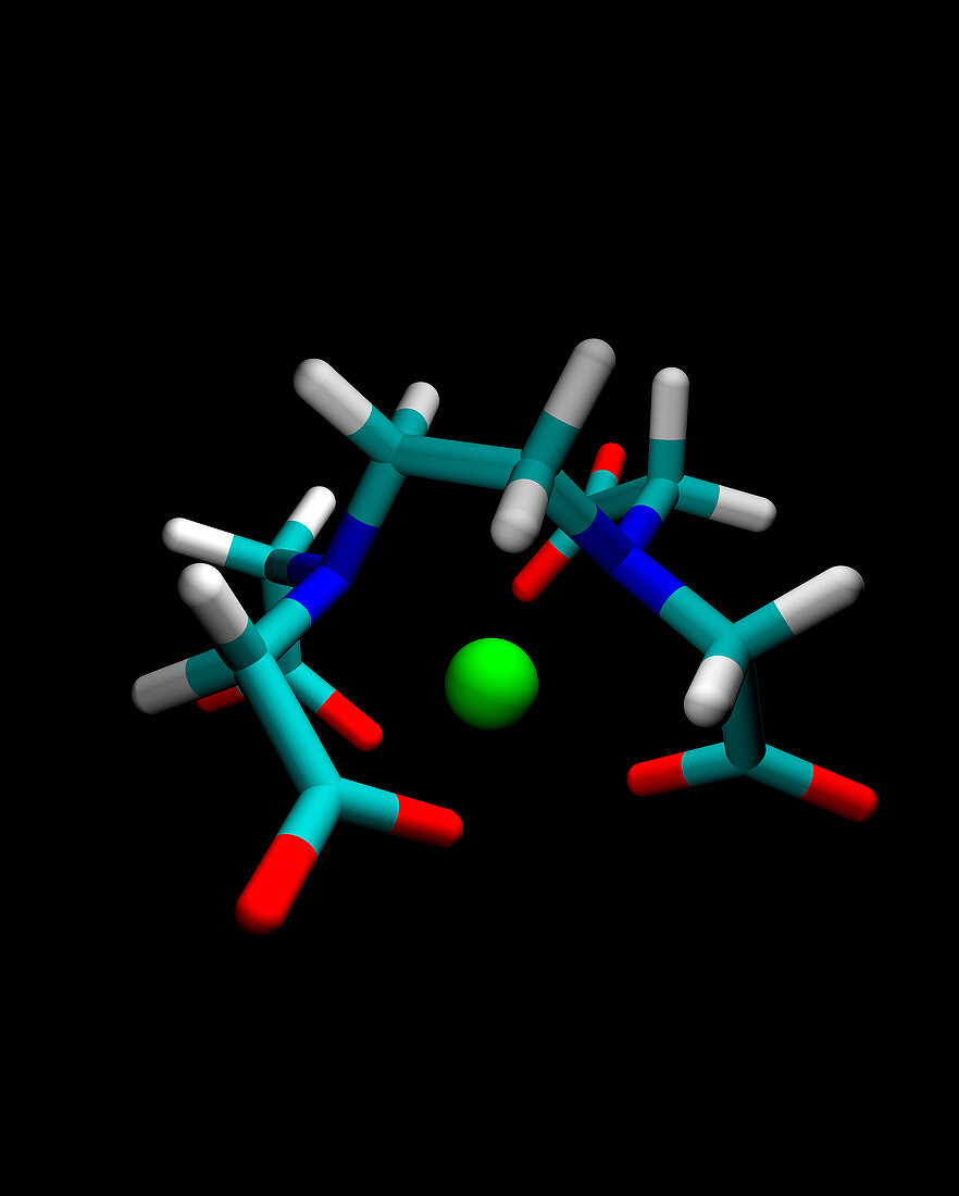 EDTA molecule with magnesium ion