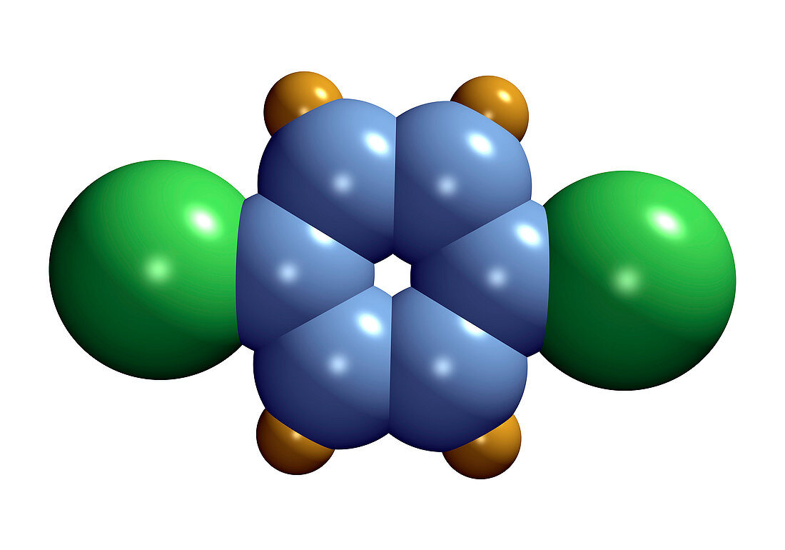 para-Dichlorobenzene molecule