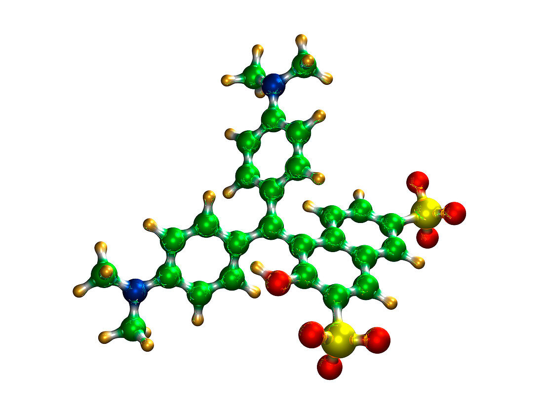 Green S food colouring molecule