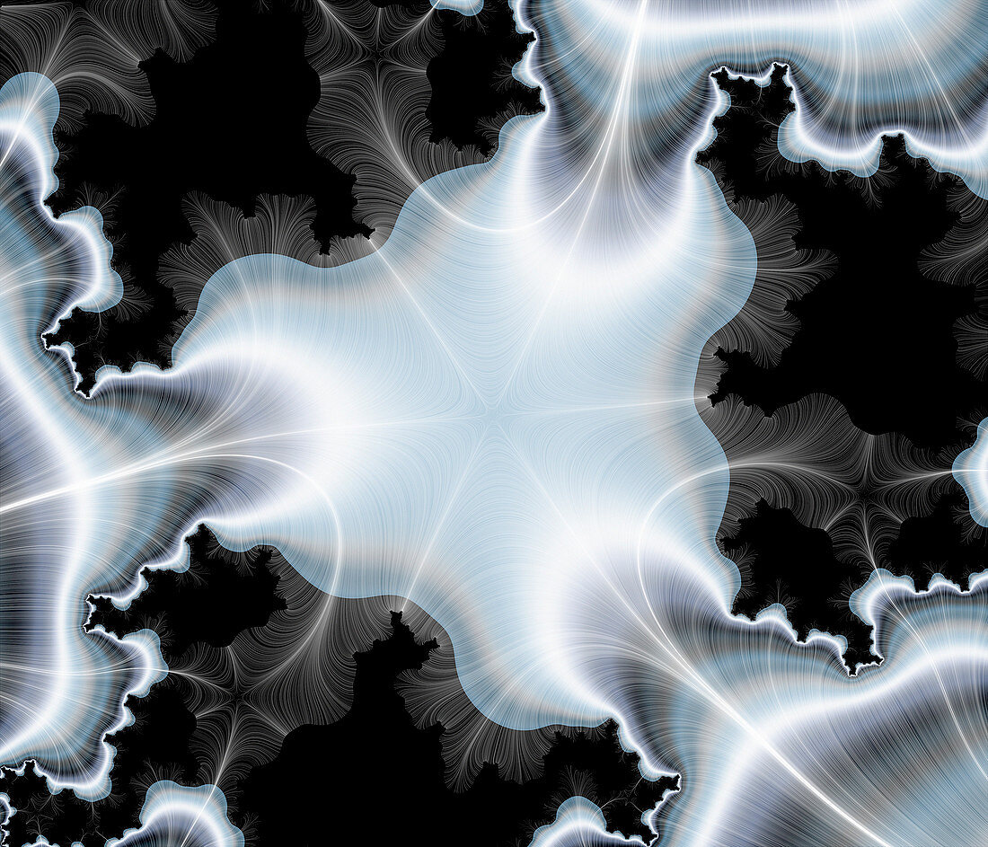 Computer-generated chaos fractal