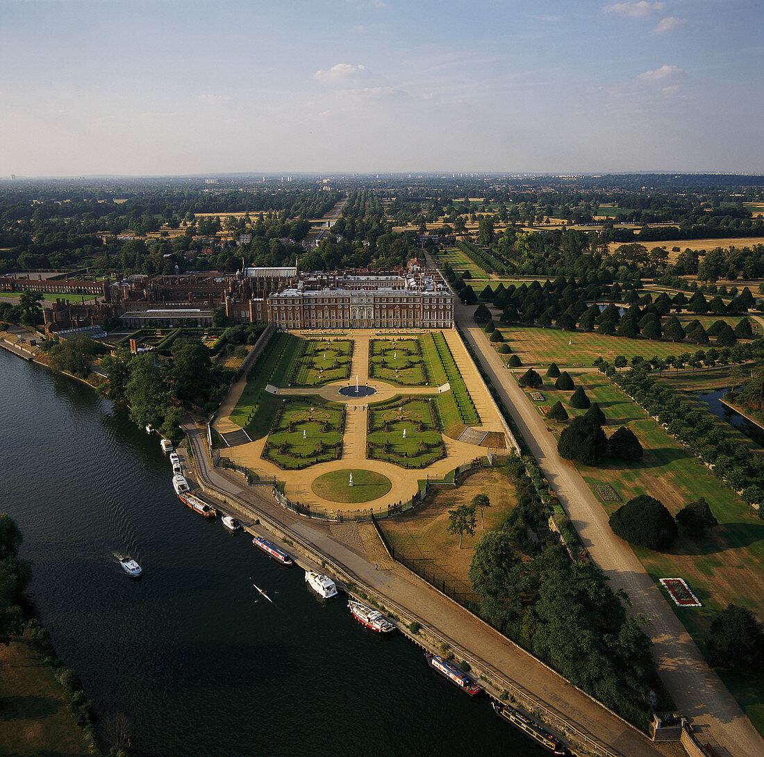 Hampton Court Palace and the Privy Garden