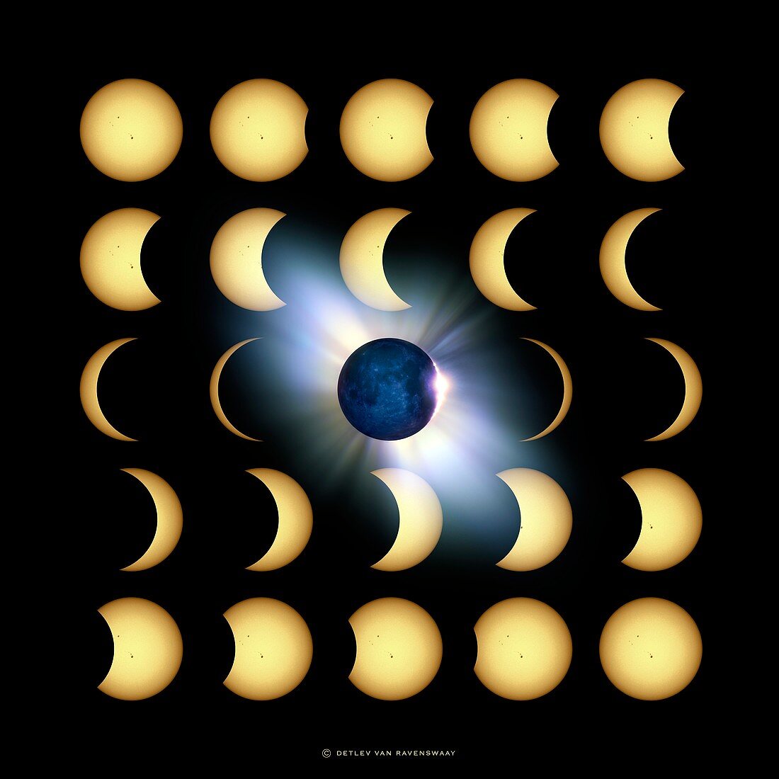 Total solar eclipse,artwork