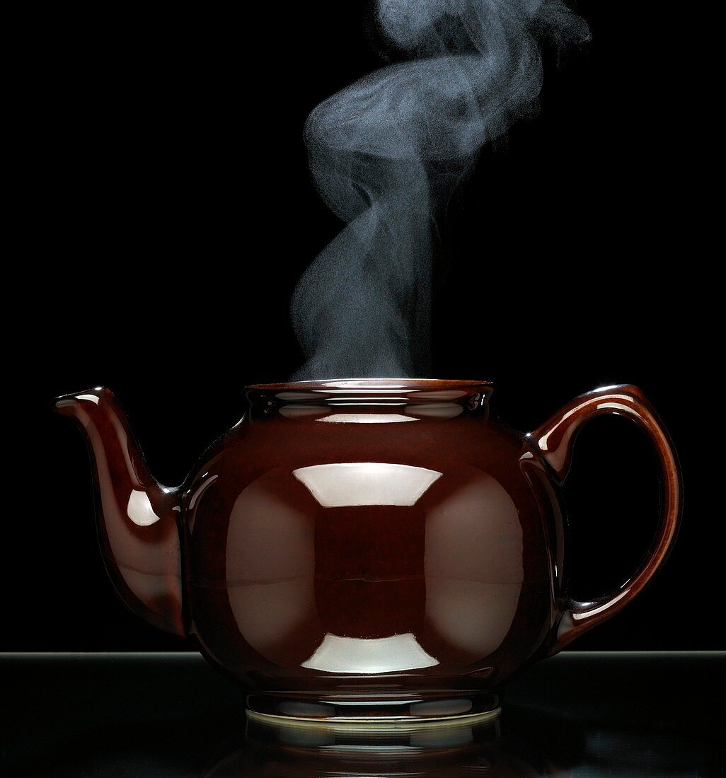 Teapot steaming