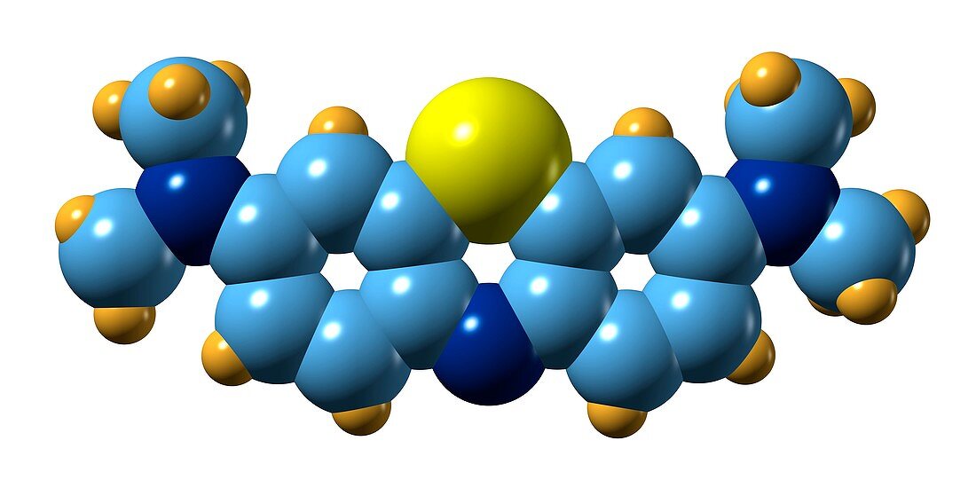 Methylene blue,molecular model