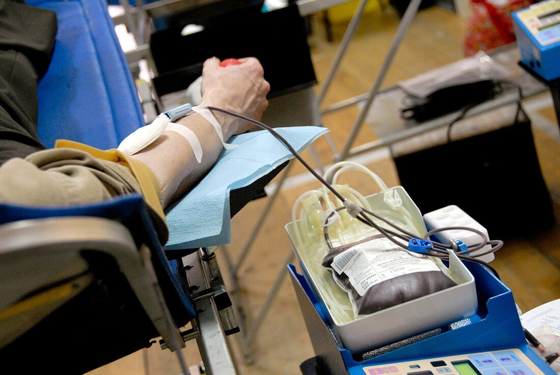 Donating blood