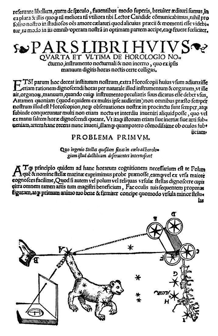Apianus's Pole star diagram,1533
