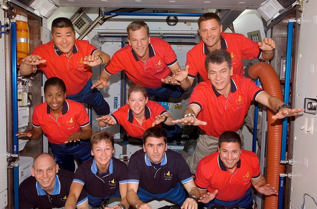 ISS Expedition 16 and STS-120 crews