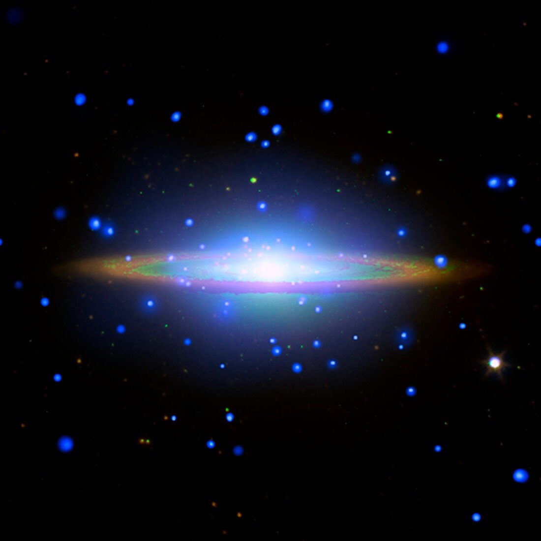 Sombrero Galaxy,composite image