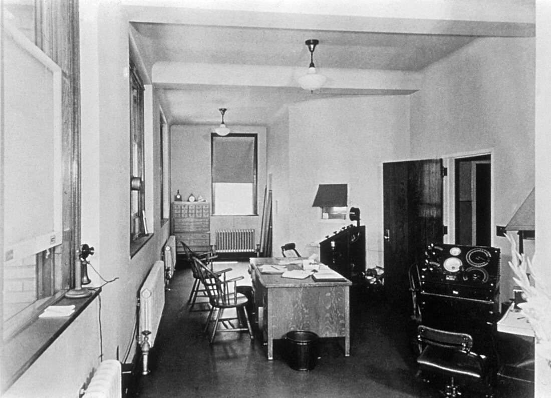 X-ray treatment room,early 20th century