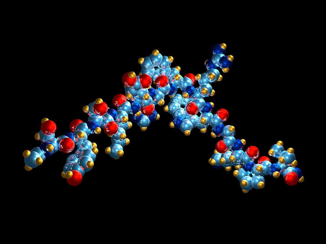 Tanning drug,molecular model