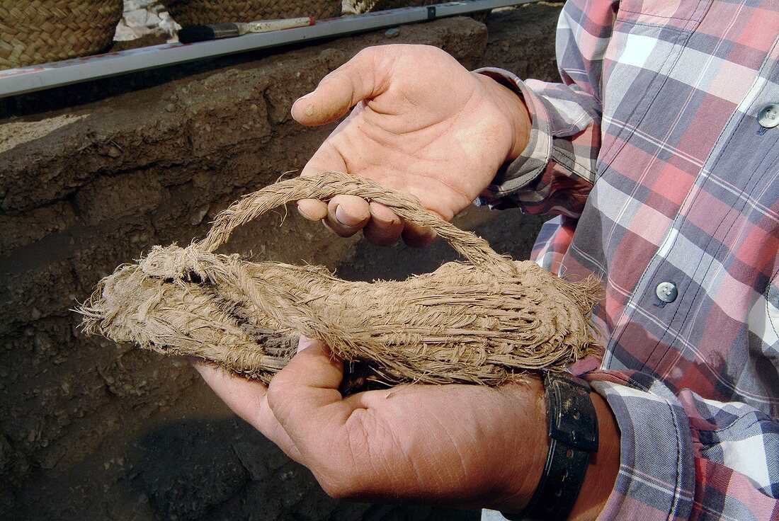 Excavated fibre sandal,Egypt