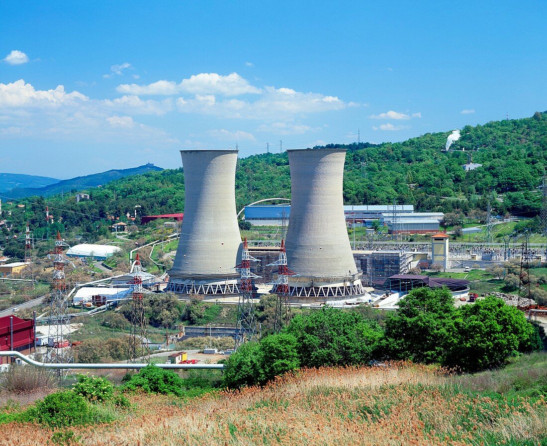 Geothermal power station,Italy