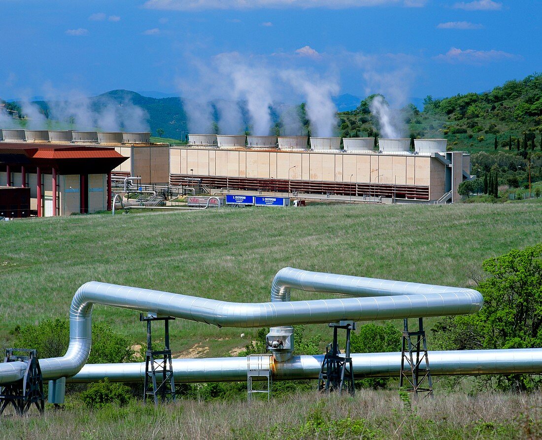 Geothermal power station,Italy