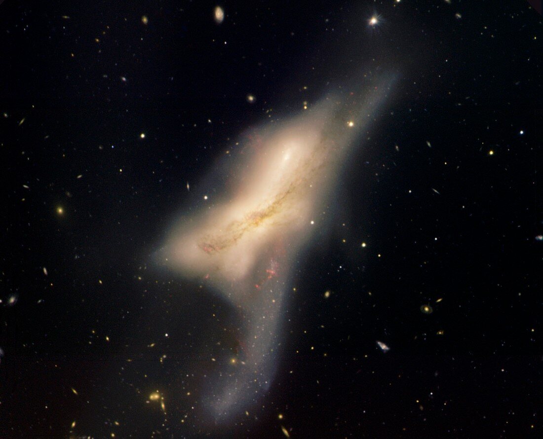 Colliding galaxies NGC 520