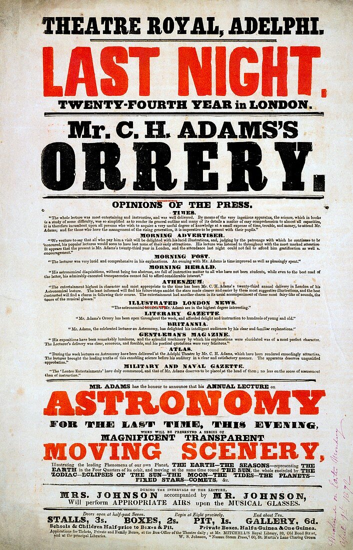 Astronomy lecture poster
