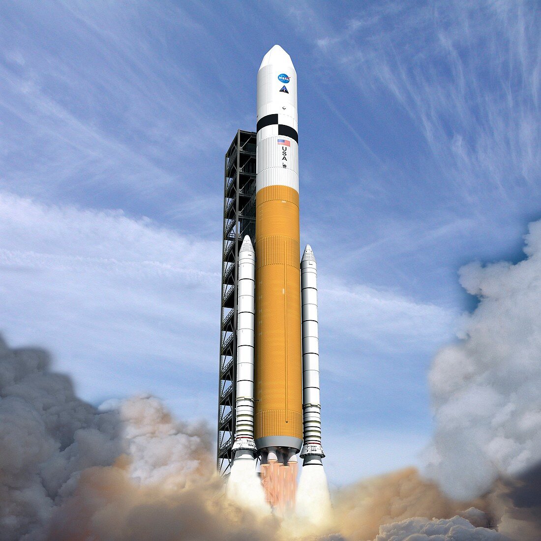 Ares V rocket,artwork