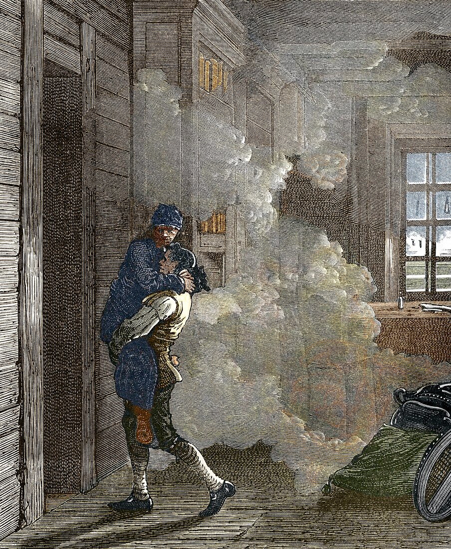 Leonhard Euler's rescue from a fire,1771