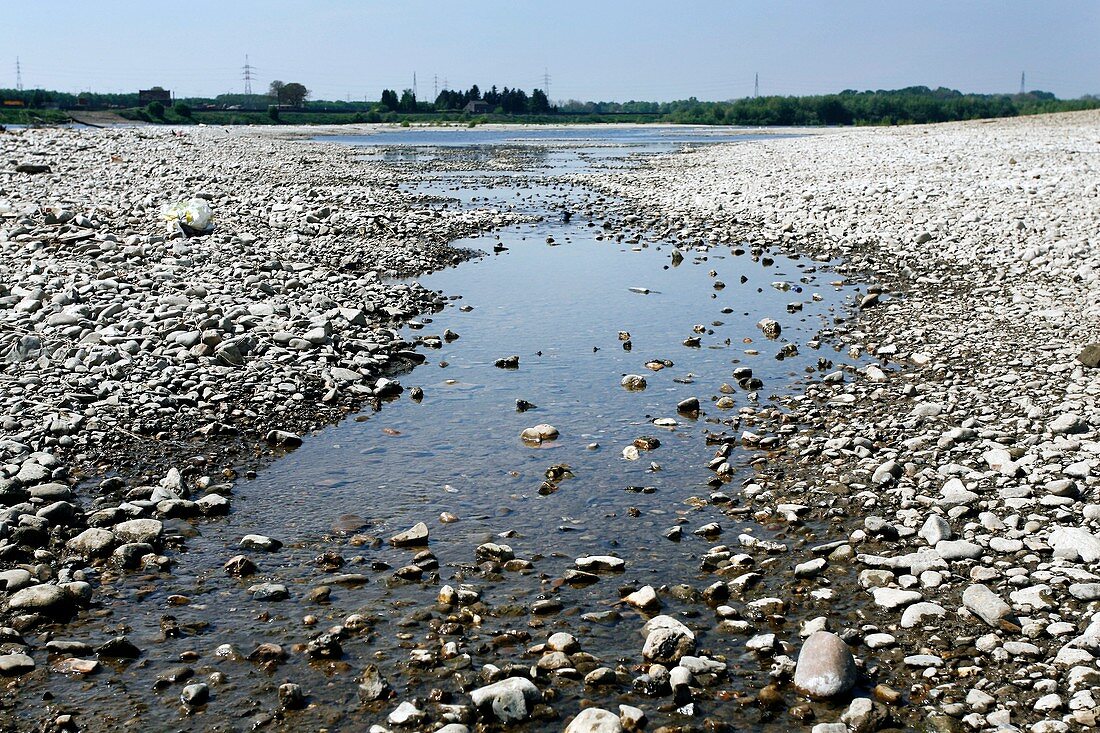 Drought along the Meuse River