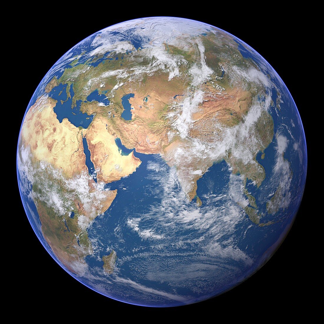 Arabian Sea,satellite image
